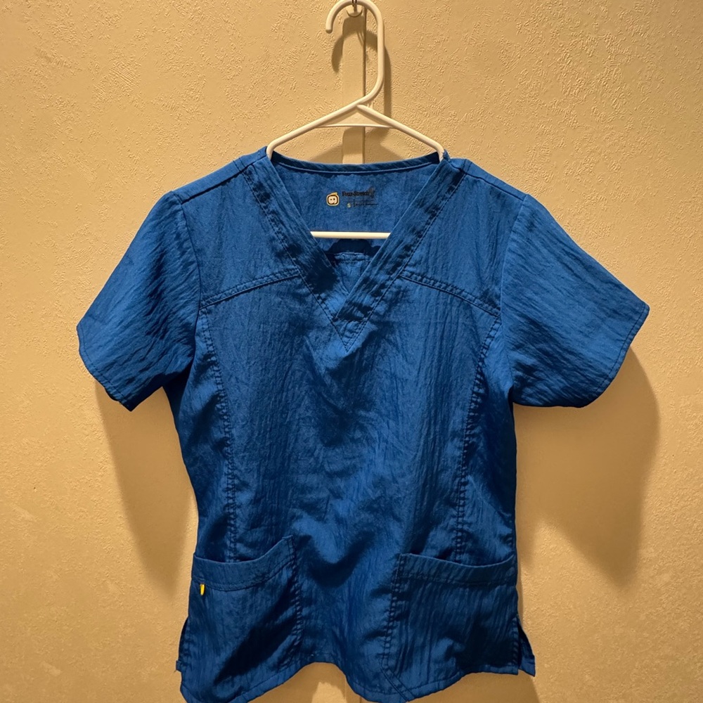 Women's Royal Blue V-Neck Scrub Top